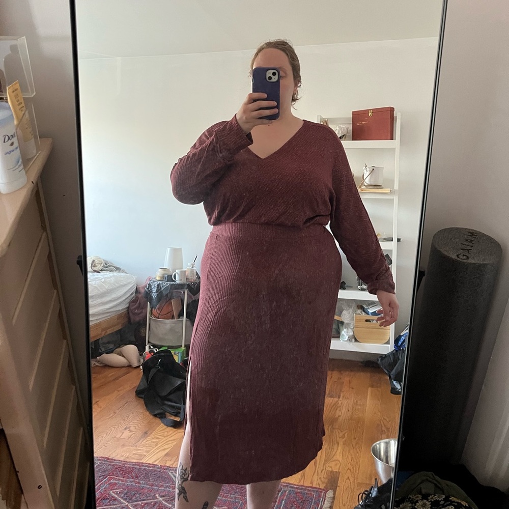 anthropologie daily practice dolman-sleeved maxi dress
